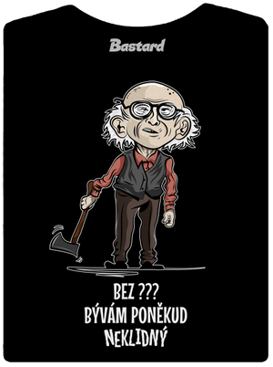 Neklidný - vlastní text dámské tričko Black