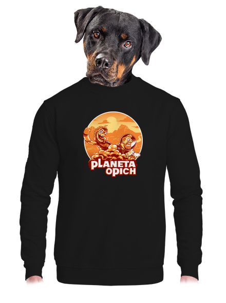 Planeta opich unisex mikina bez kapuce Black