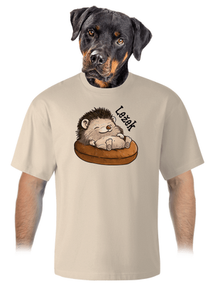 Ležek unisex tričko oversized Almond