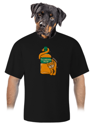 Tullamourek unisex tričko oversized Black