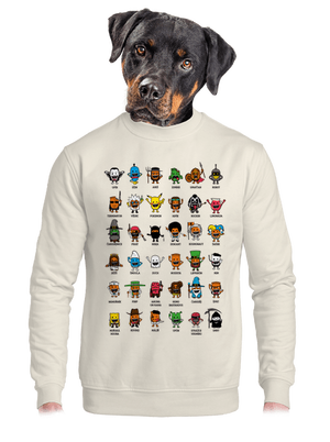 unisex mikina bez kapuce