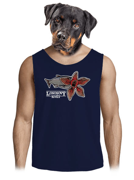 Lososový květ pánské tílko French Navy