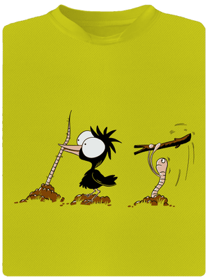 Nesprávný konec dětské sportovní tričko Neon Yellow