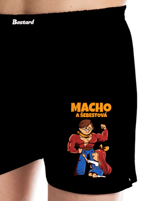 Macho a Šebestová pánské trenky Black