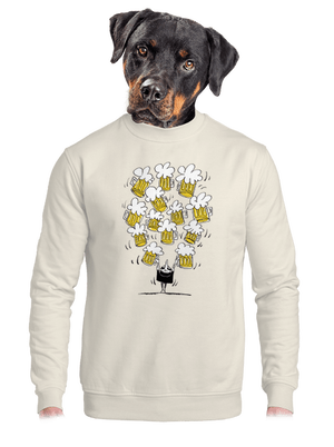 unisex mikina bez kapuce