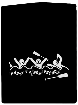 Party v plném proudu pánská mikina na zip Black