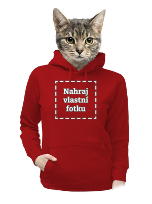 Vlastní potisk dámská mikina klokanka Red Mal