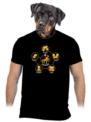Pivní obvody pánské tričko Black