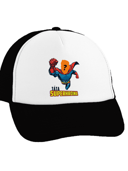 Táta superhrdina kšiltovka truckerka Black cap