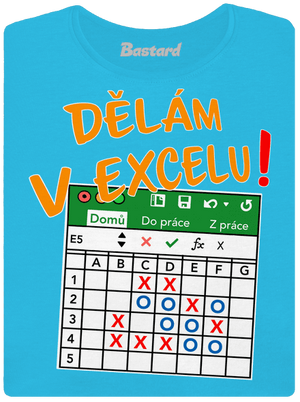 Dělám v Excelu dámské tričko s lemem Blue Atol