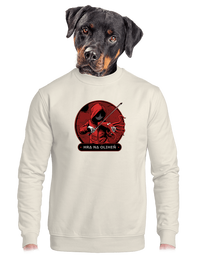 unisex mikina bez kapuce