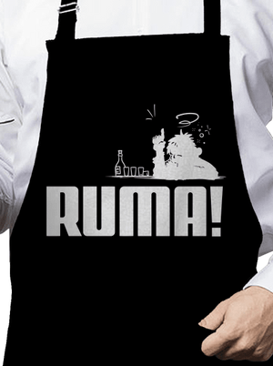 Ruma zástěra Black