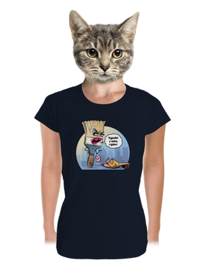 V cizím rajónu dámské tričko premium Navy Mal