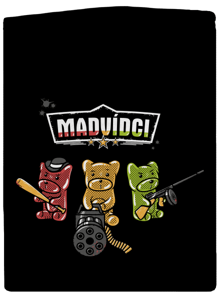 Madvídci dámská mikina na zip Black
