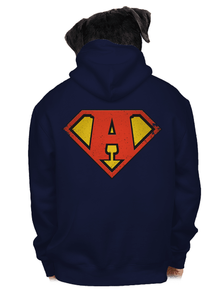 Jsem superhrdina pánská mikina na zip Navy