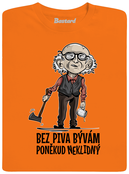 Neklidný bez piva pánské tričko Orange