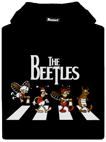Beatles dětská mikina klokanka Black