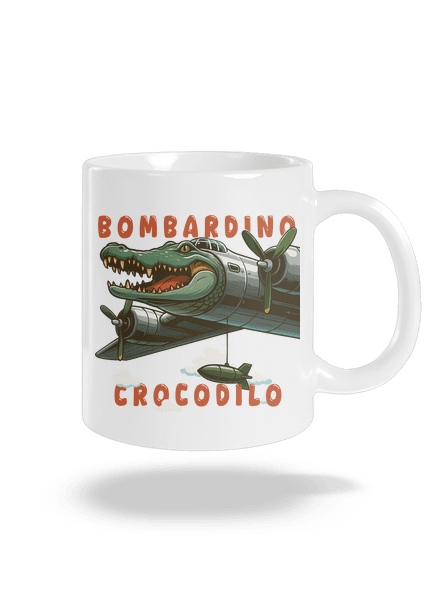 Bombardino Crocodilo – Italian Brainrot klasický hrnek White