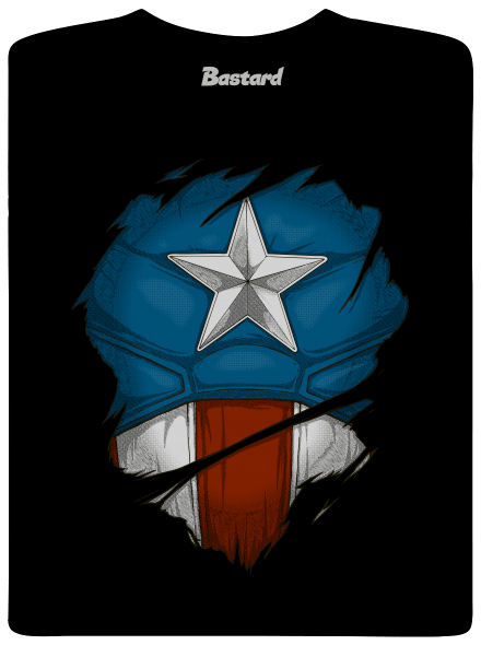 Captain Inside pánské tričko Black