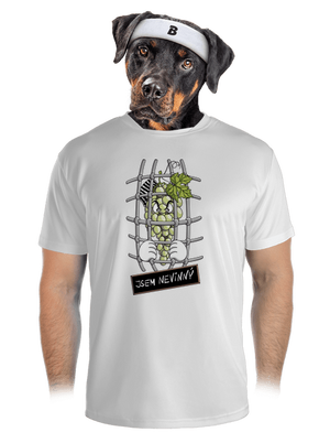 Nevinný Hrozen pánské sportovní tričko White