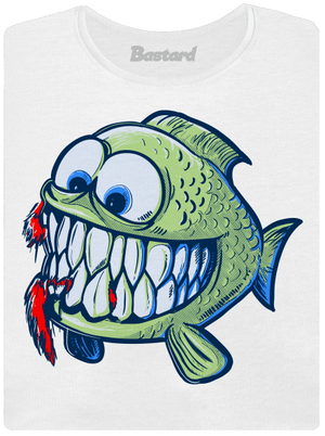 Hladová rybka dámské tričko premium White