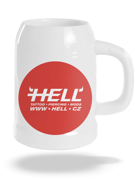 Hell logo půllitr White