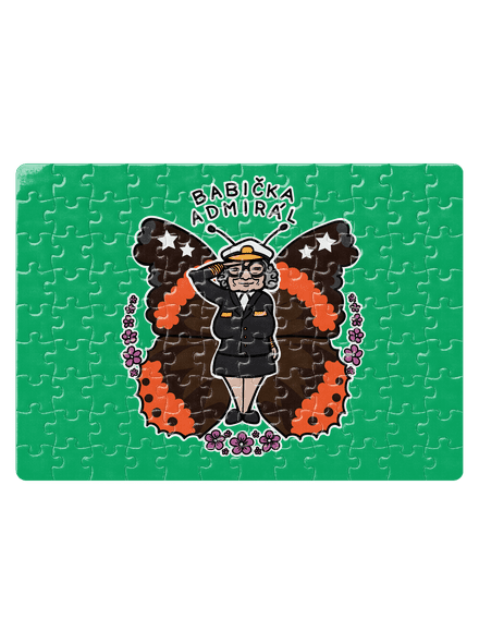 Babička admirál puzzle White