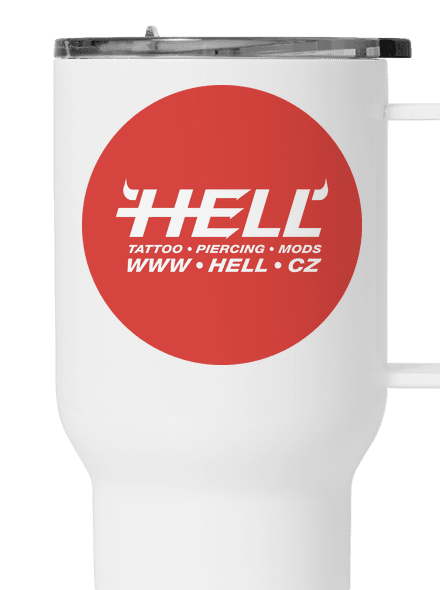 Hell logo termohrnek White