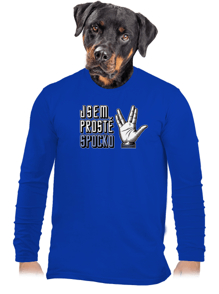 Jsem Spocko pánské dlouhý rukáv Royal Blue