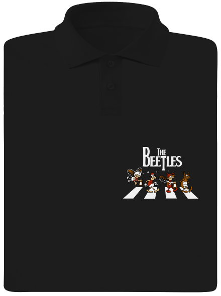 Beatles pánská polokošile Black
