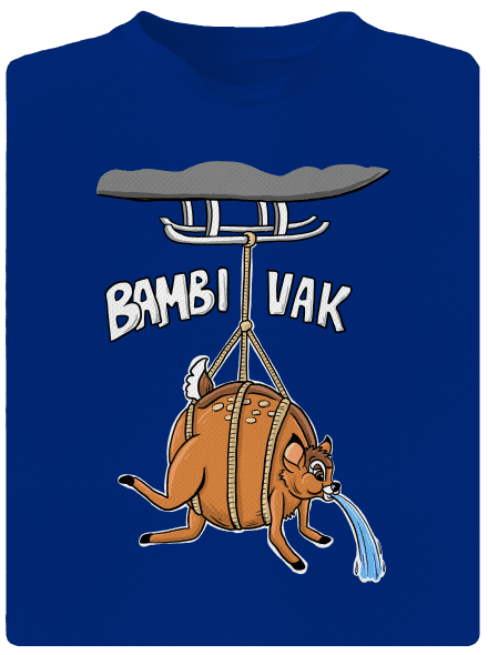 Bambi vak pánské sportovní tričko Royal Blue Mal