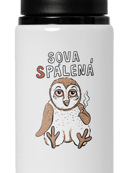 Sova Pálená lahev na vodu White