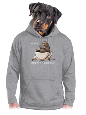 V pressu pánská mikina klokanka Light Melange