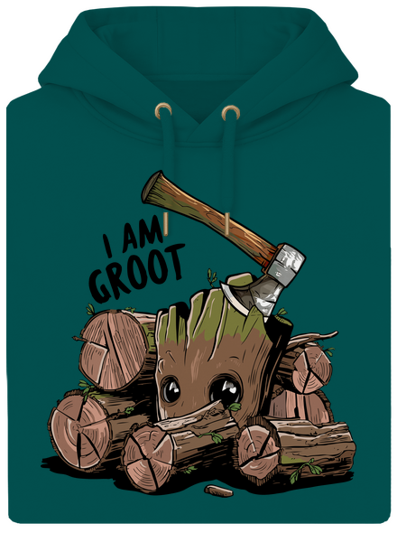 I Am Groot unisex mikina premium Emerald Green