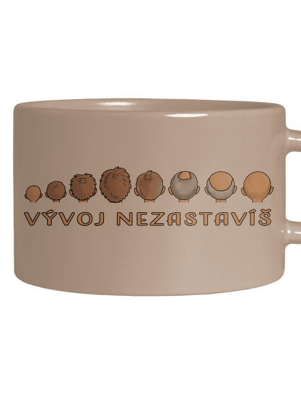 Vývoj nezastavíš hrnek makronka Brown Macaron