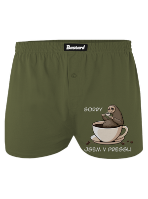 V pressu pánské trenky Khaki