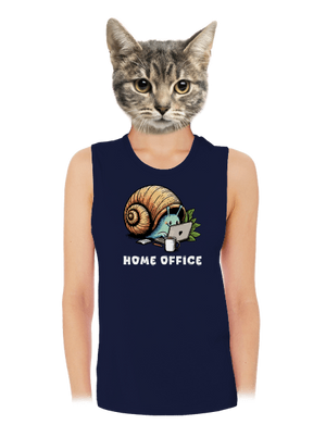 Šnekův home office dámské tílko volné Navy