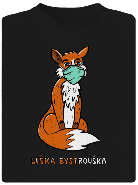 Liška Bystrouška dětské sportovní tričko Black