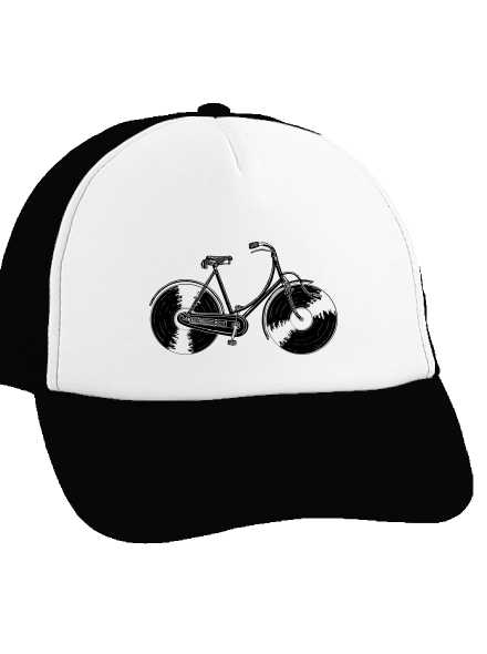Gramofonové kolo kšiltovka truckerka Black cap
