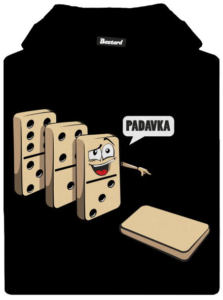 Padavka dětská mikina klokanka Black