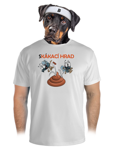 Skákací hrad pánské sportovní tričko White