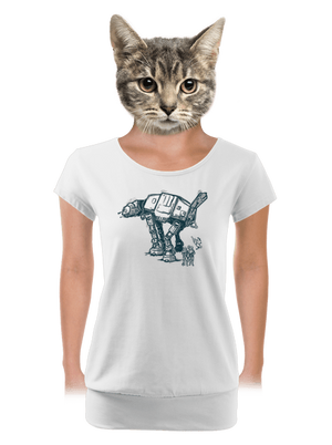 dámské tričko s lemem