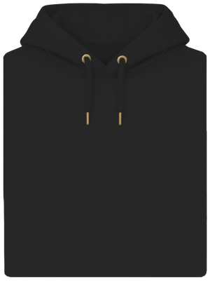 Bez potisku unisex mikina premium Dark Black