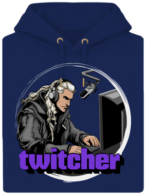Twitcher unisex mikina premium Navy