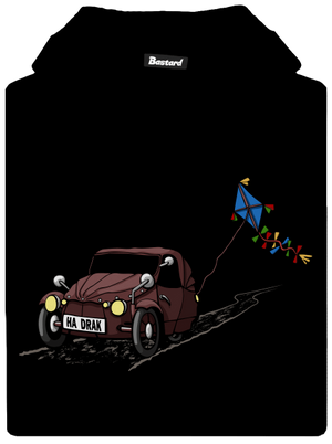 Hadrák dětská mikina klokanka Black