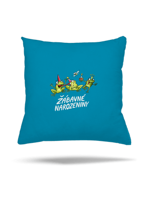 Žábavné narozeniny polštář Blue Turquoise