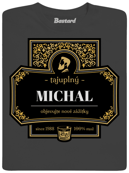 Alkoholová etiketa pánské tričko Dark Grey