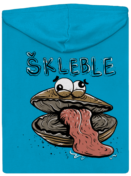 Škleble dámská mikina na zip Blue Atol