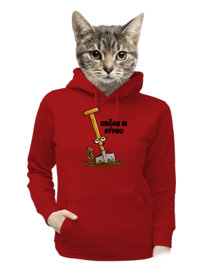 Občas si rýpnu dámská mikina klokanka Red Mal