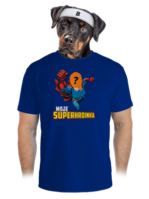 Moje superhrdinka pánské sportovní tričko Royal Blue Mal
